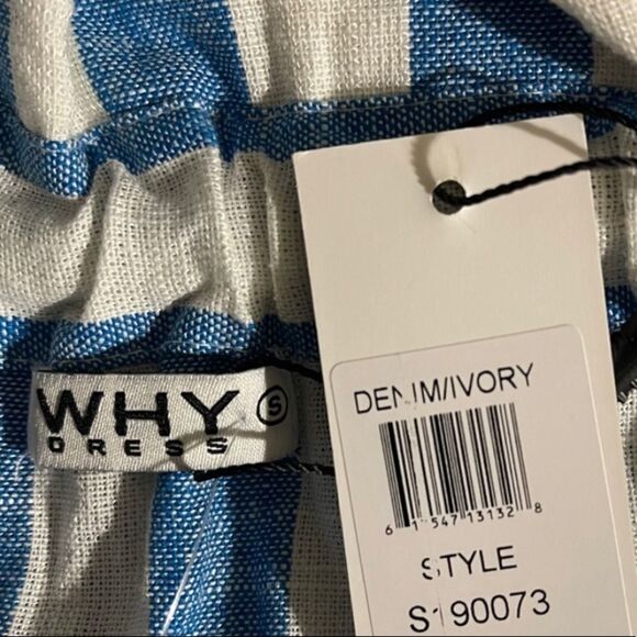 WHY Dress Linen Blend Drawstring Pockets Skirt - Picture 12 of 12